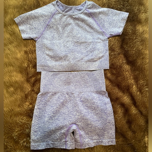 High wasted elastic workout set size XS NWOT - Picture 4 of 9